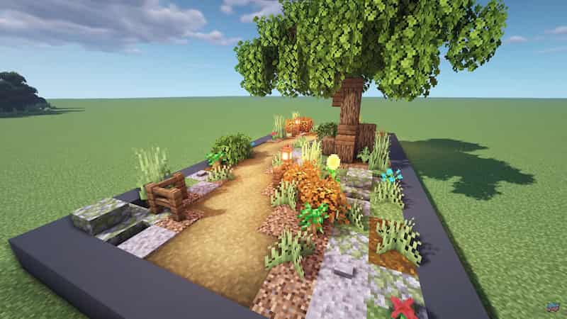 Simple Garden Path Minecraft path designs
